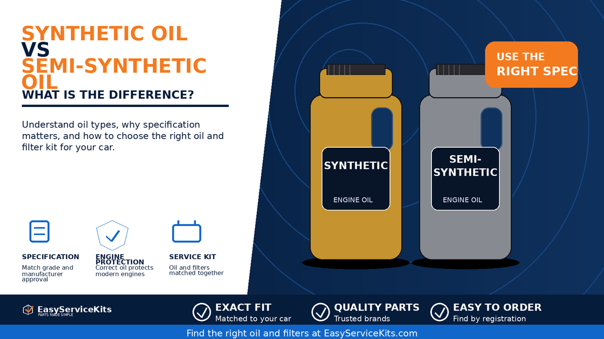 Synthetic Oil vs Semi-Synthetic Oil: What Is the Difference?