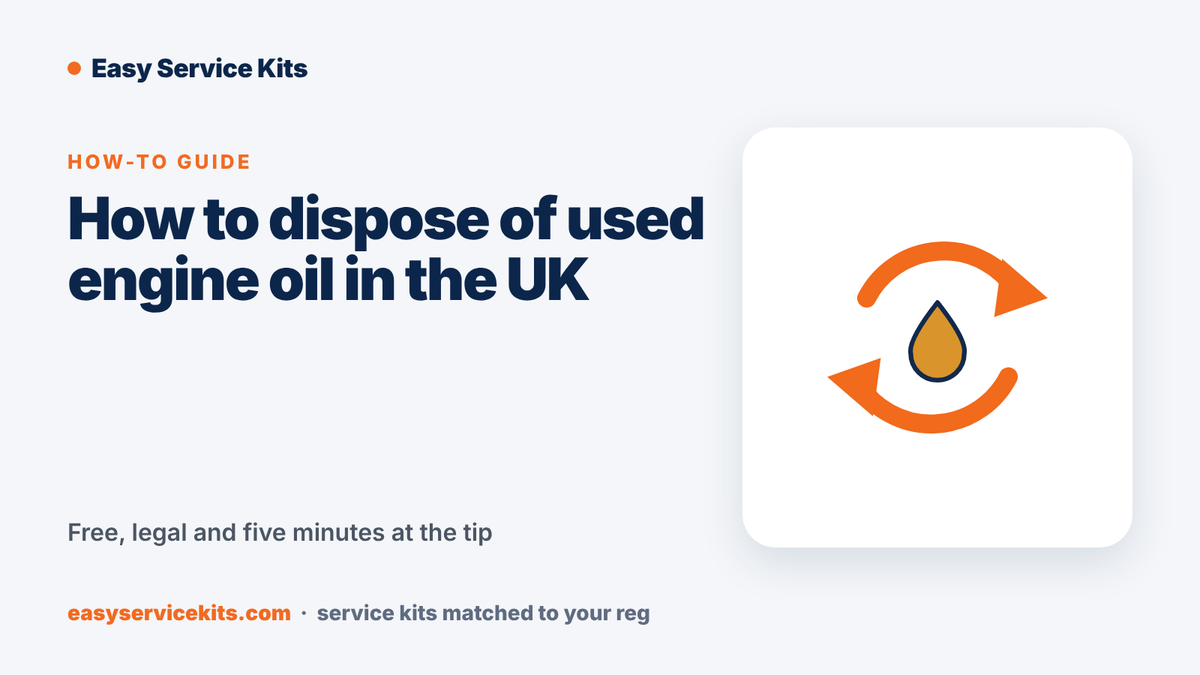 How to Dispose of Used Engine Oil in the UK